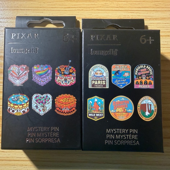 Loungefly Disney Pixar Ratatouille Gusteau's Paris France & Cake Pin Set - Picture 3 of 3